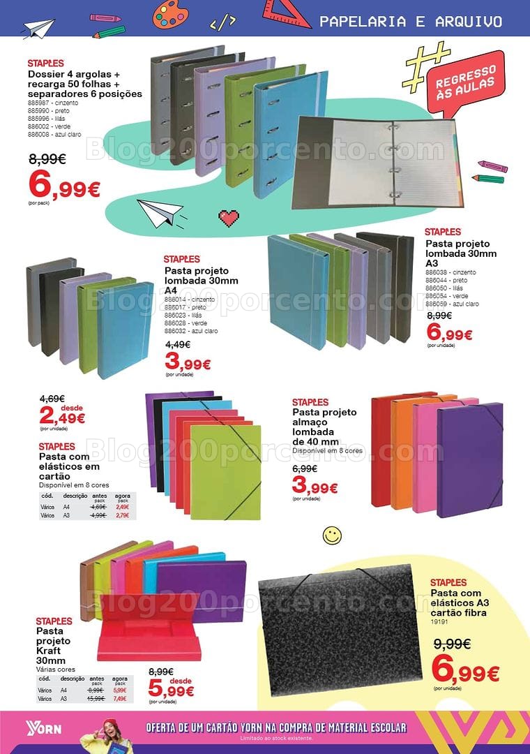 Antevisão Folheto STAPLES Regresso às Aulas Promoções de 17 agosto a 30 setembro